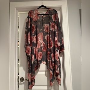 PinkBlush floral maternity cover up